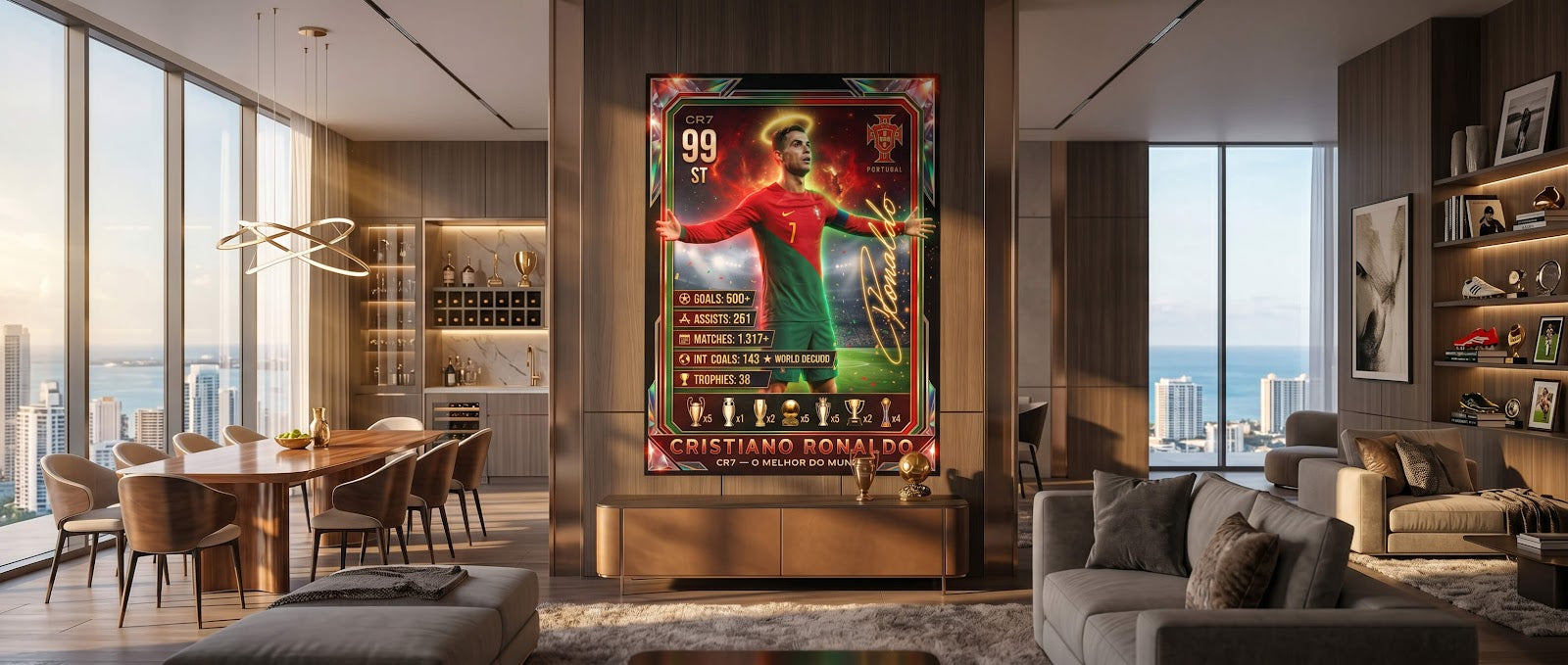 Ronaldo Trade Card Poster Banner