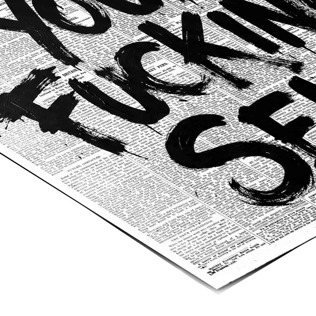 Believe in your f***ing self Poster - Eckendetail