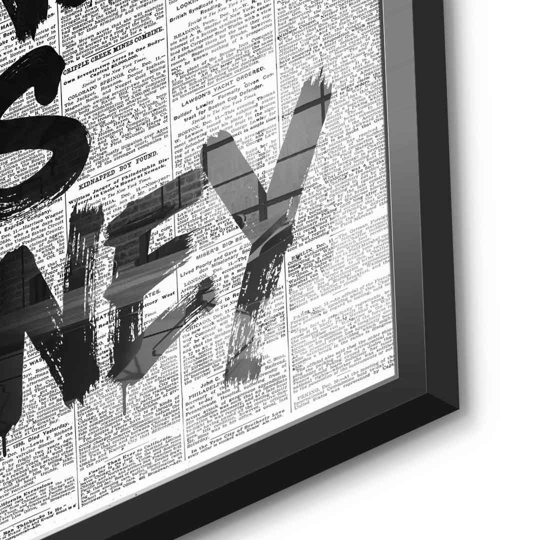 All we need is money - Detail Schwarz