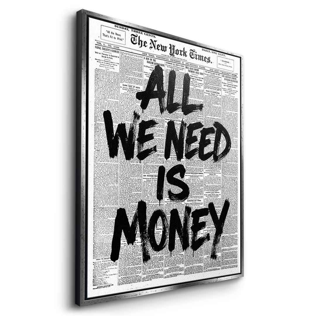 All we need is money - Side Weiß