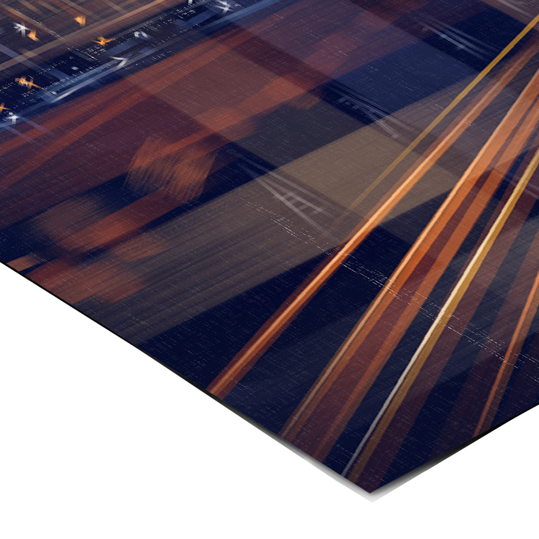 A City Night Permeated with Light Poster Detailansicht
