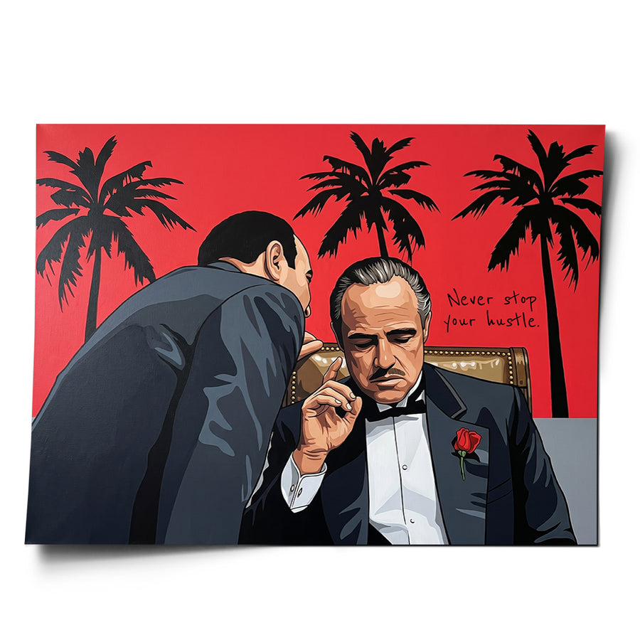 Never stop your hustle - Poster – Vorderseite