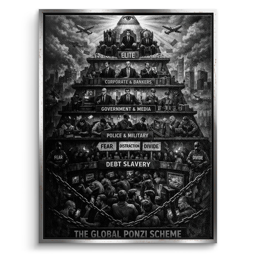 Elite Pyramide Leinwand silber Rahmen