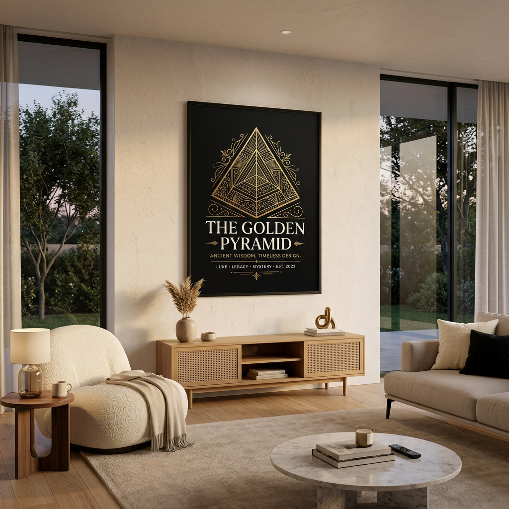 Elite Pyramide Poster im Wohnraum