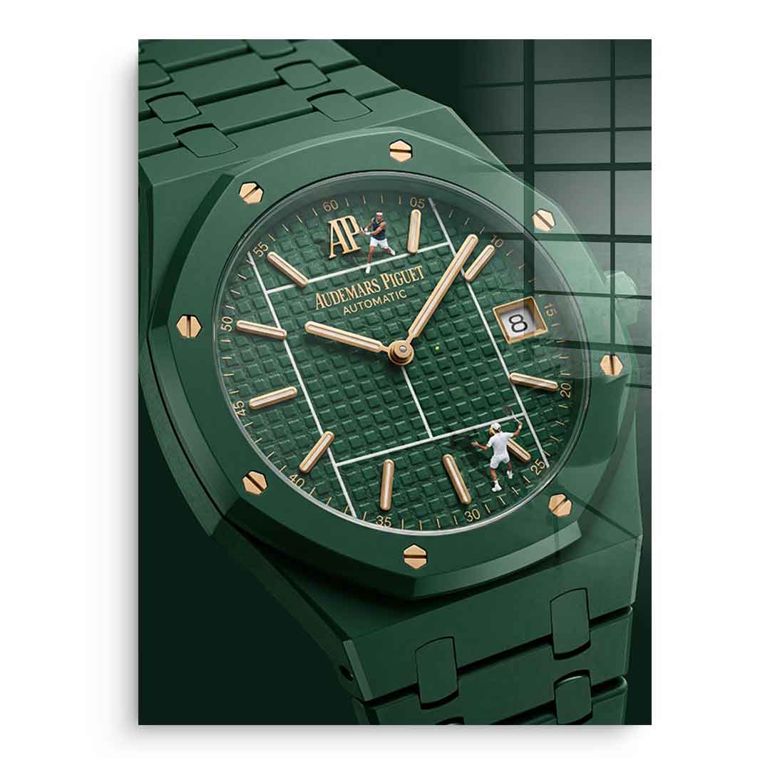 Luxury Timepiece – Tennis Acrylglasbild ohne Rahmen