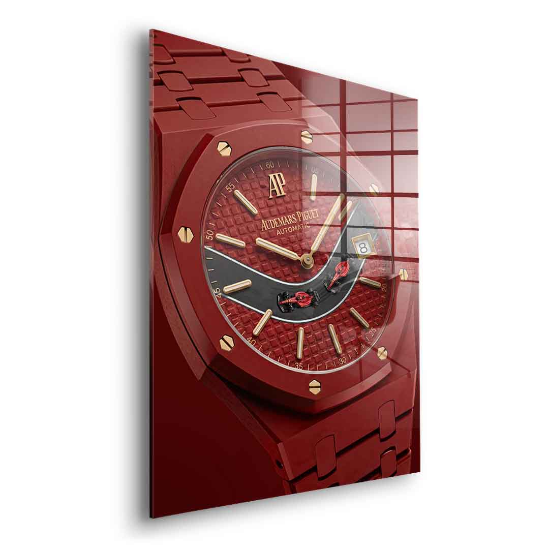 Luxury Timepiece Formula 1 Acrylglasbild Seitenansicht ohne Rahmen