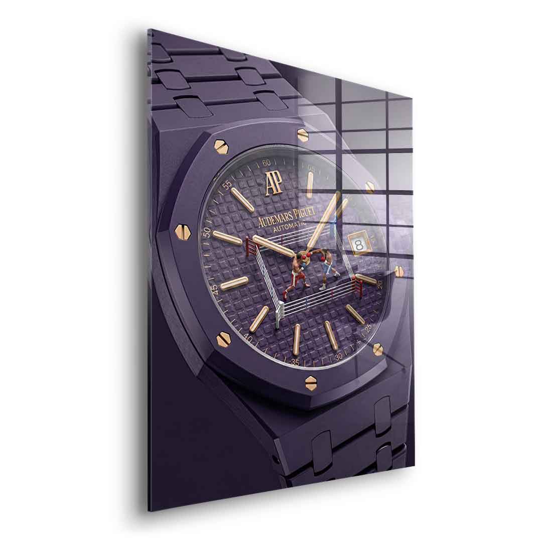 Luxury Timepiece – Boxing Acrylglasbild Seitenansicht ohne Rahmen