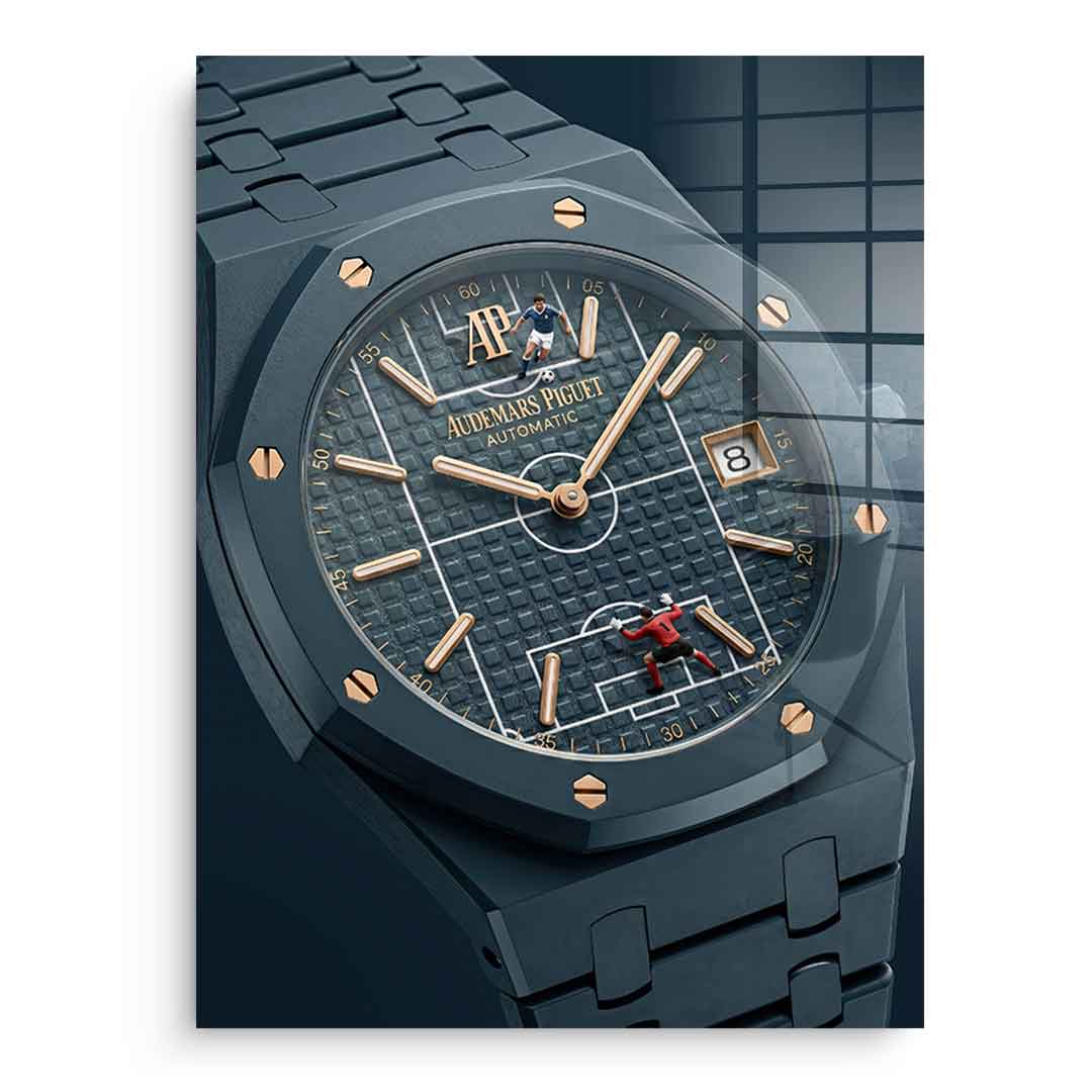 Luxury Timepiece – Football - Acrylglas – Detail