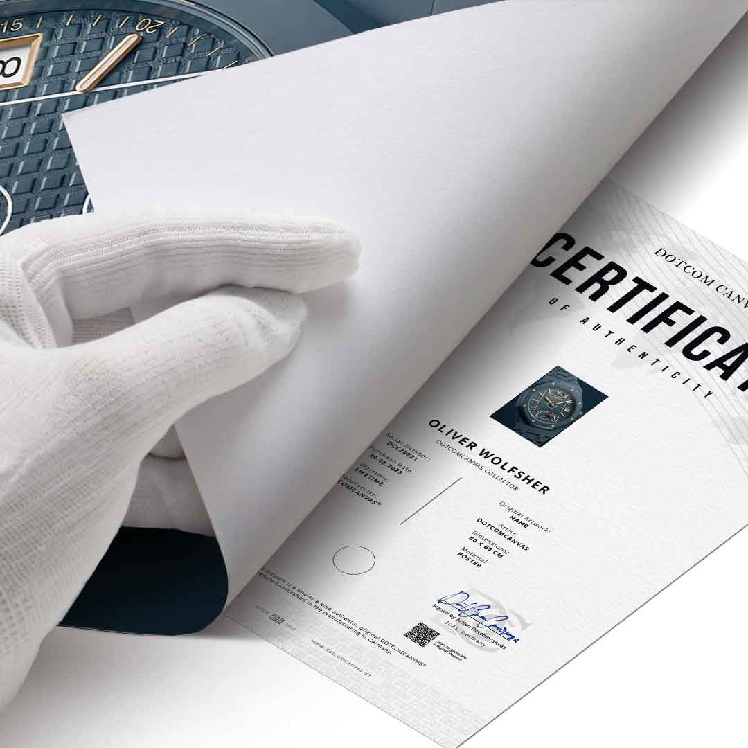 Luxury Timepiece – Football Poster Echtheitszertifikat