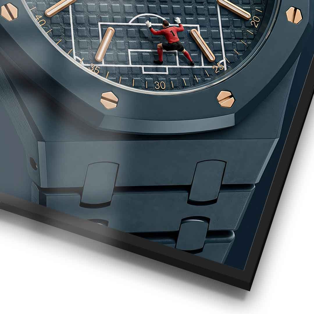 Luxury Timepiece – Football Poster Detail Rahmen