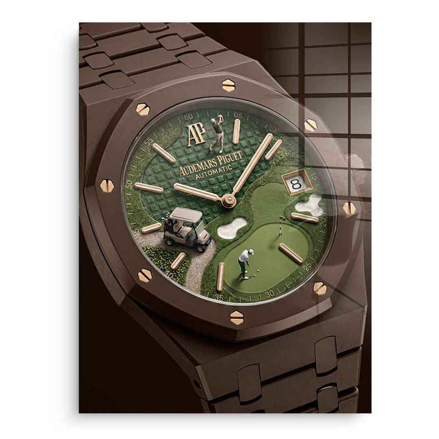 Luxury Timepiece – Golf - Acrylglas – Vorderseite