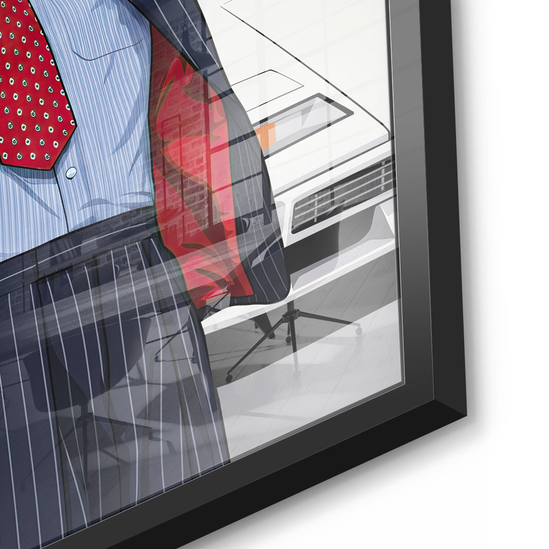 detail black frame