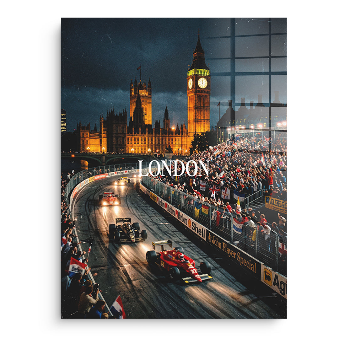 London F1 Acrylglasbild