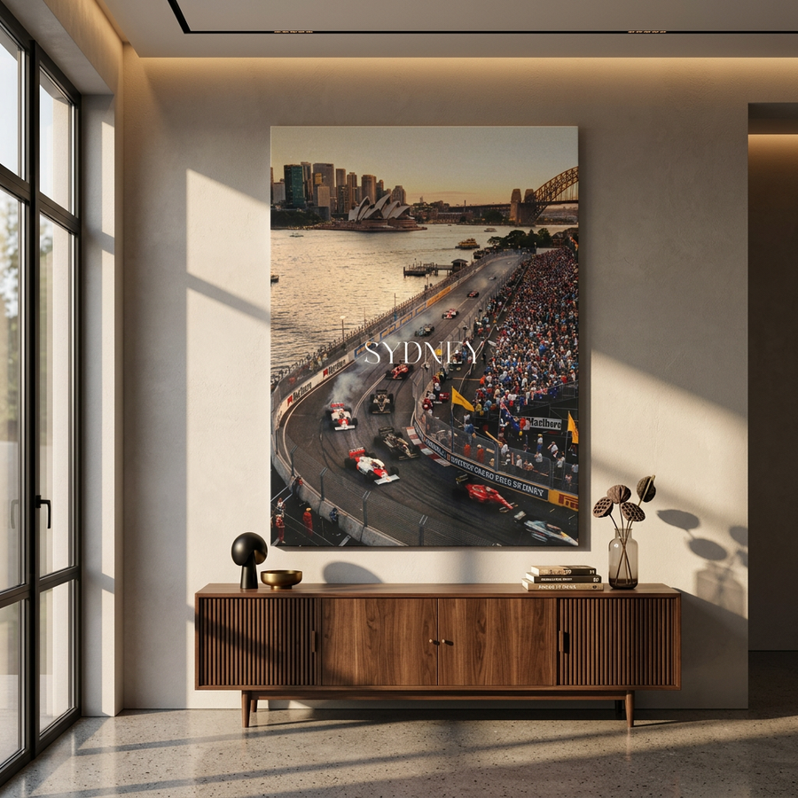 Sydney F1 Leinwandbild – Im Raum