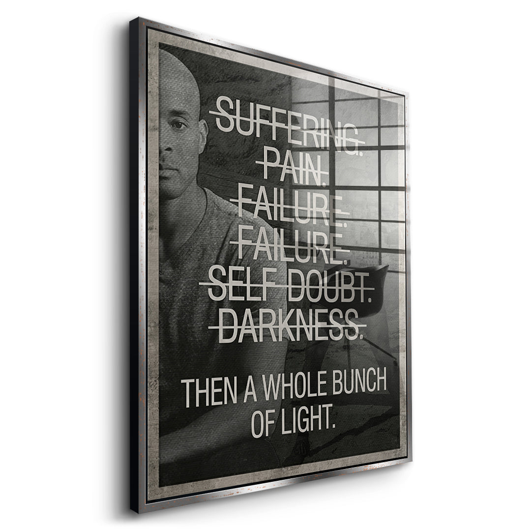 Goggins Mindset Acryl Side Silver Frame