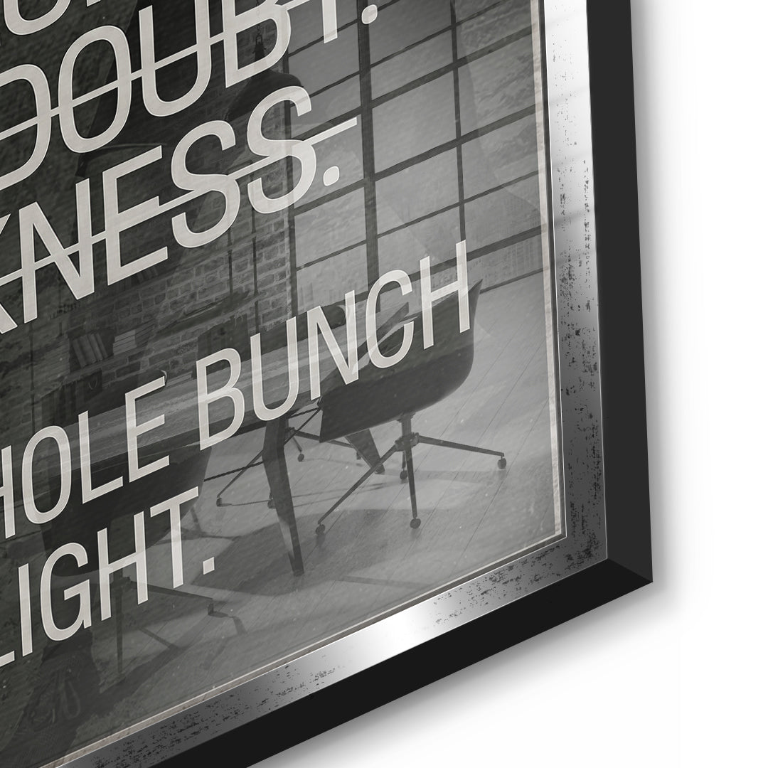 Goggins Mindset Acryl Detail Silver Frame