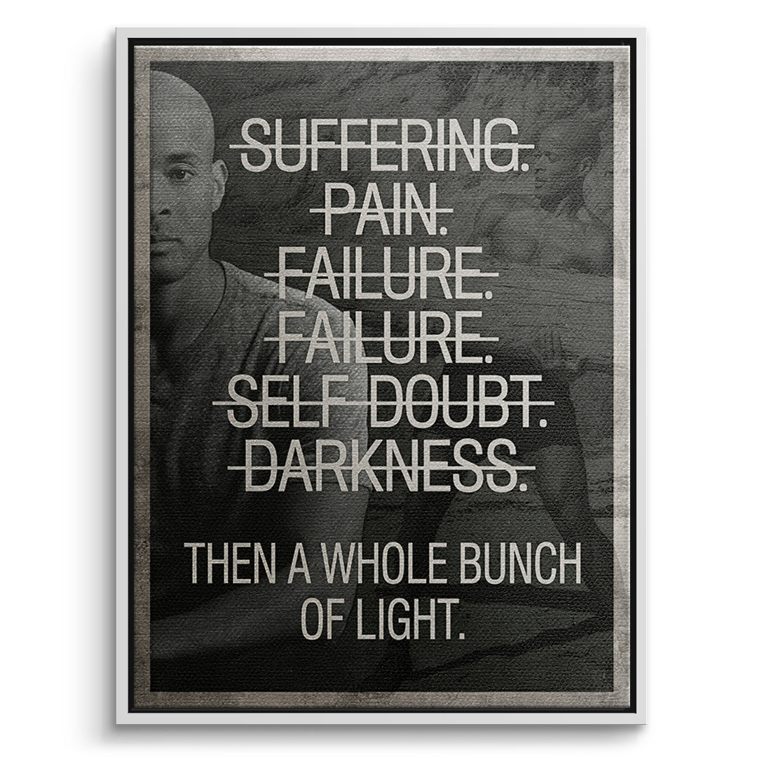 Goggins Mindset Canvas Front White Frame