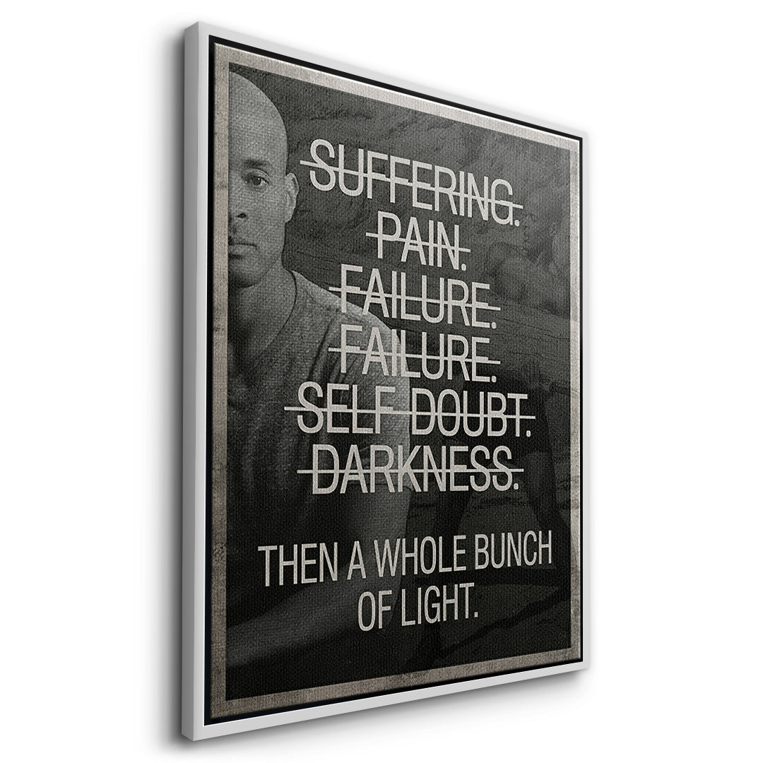Goggins Mindset Canvas Side White Frame