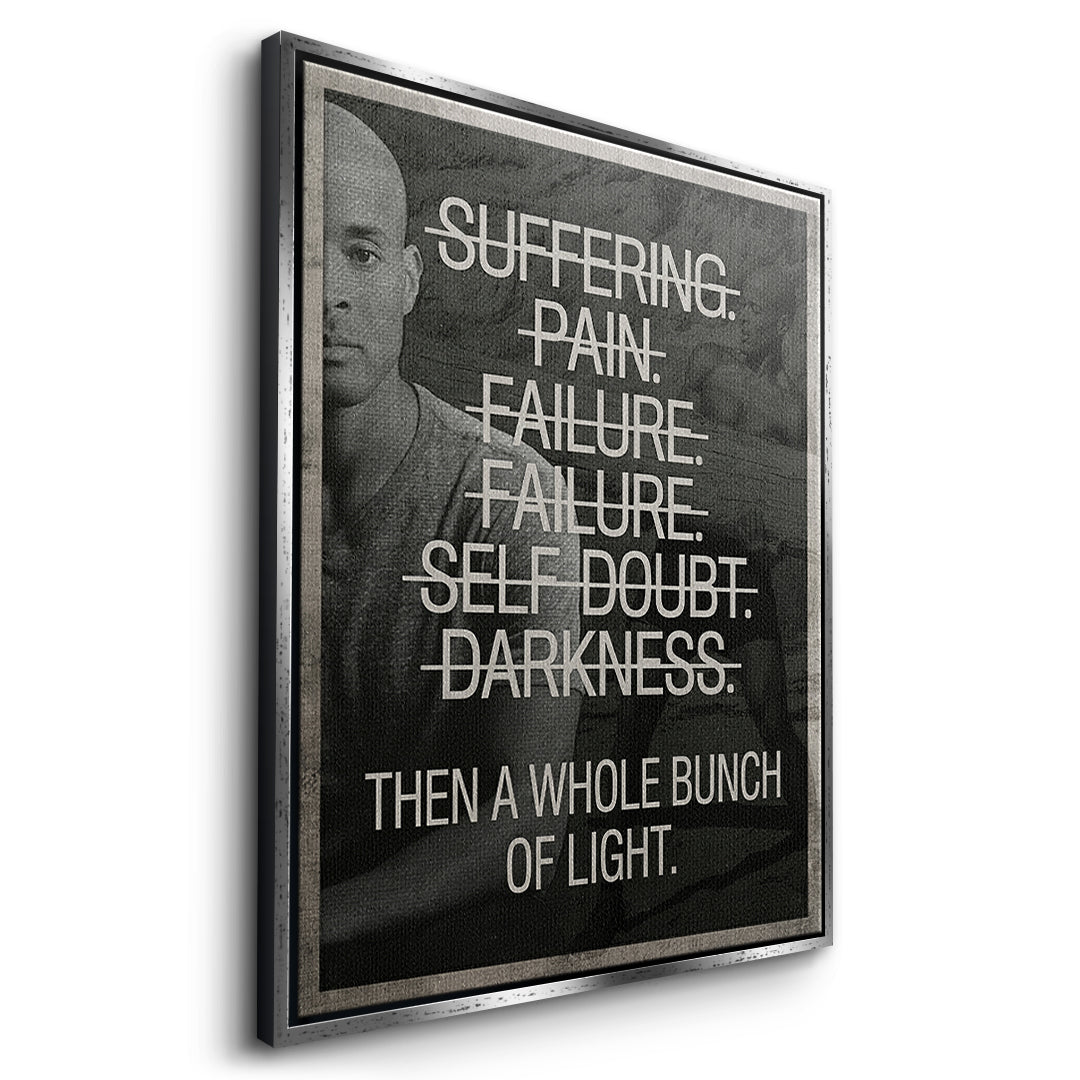 Goggins Mindset Canvas Side Silver Frame