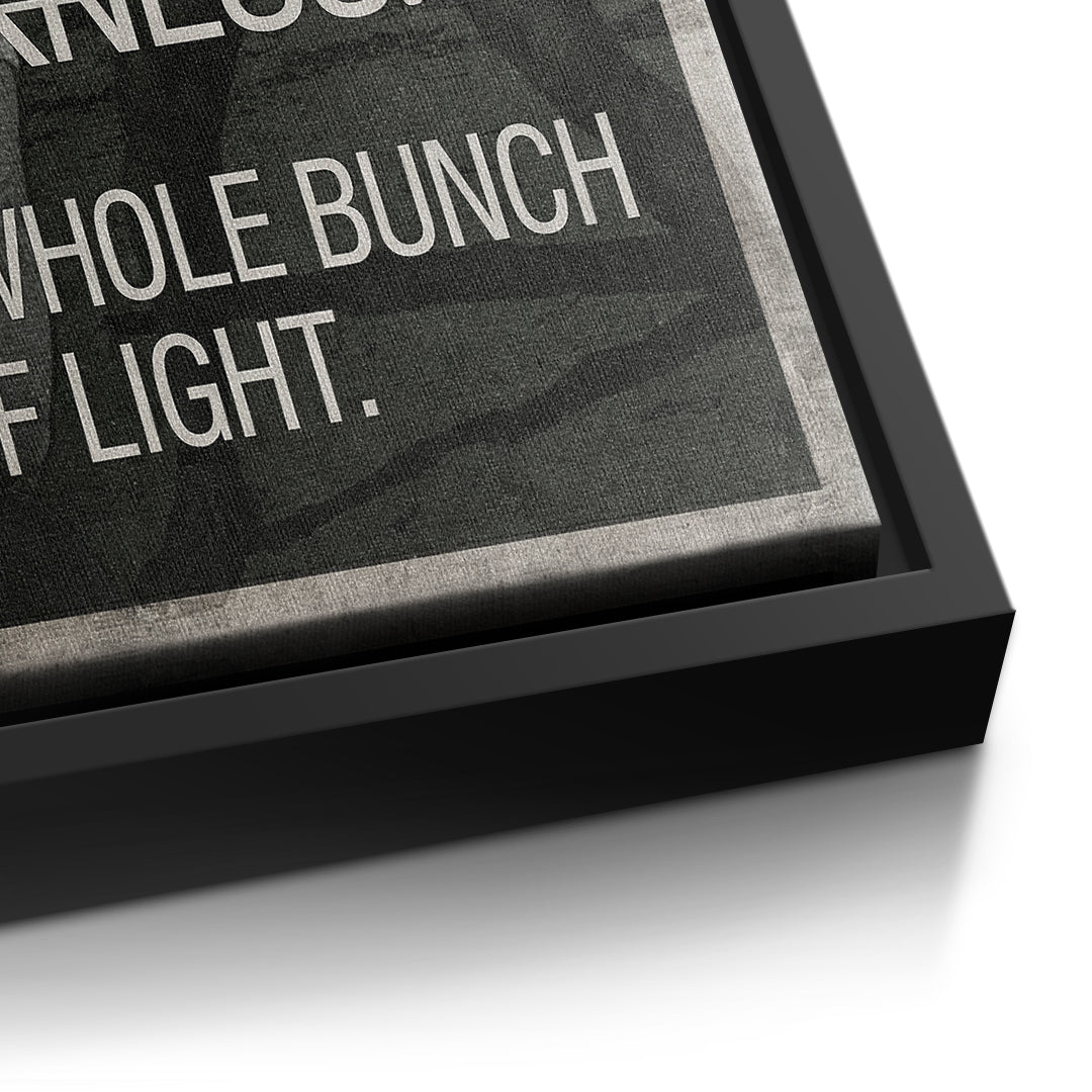 Goggins Mindset Canvas Detail Black Frame