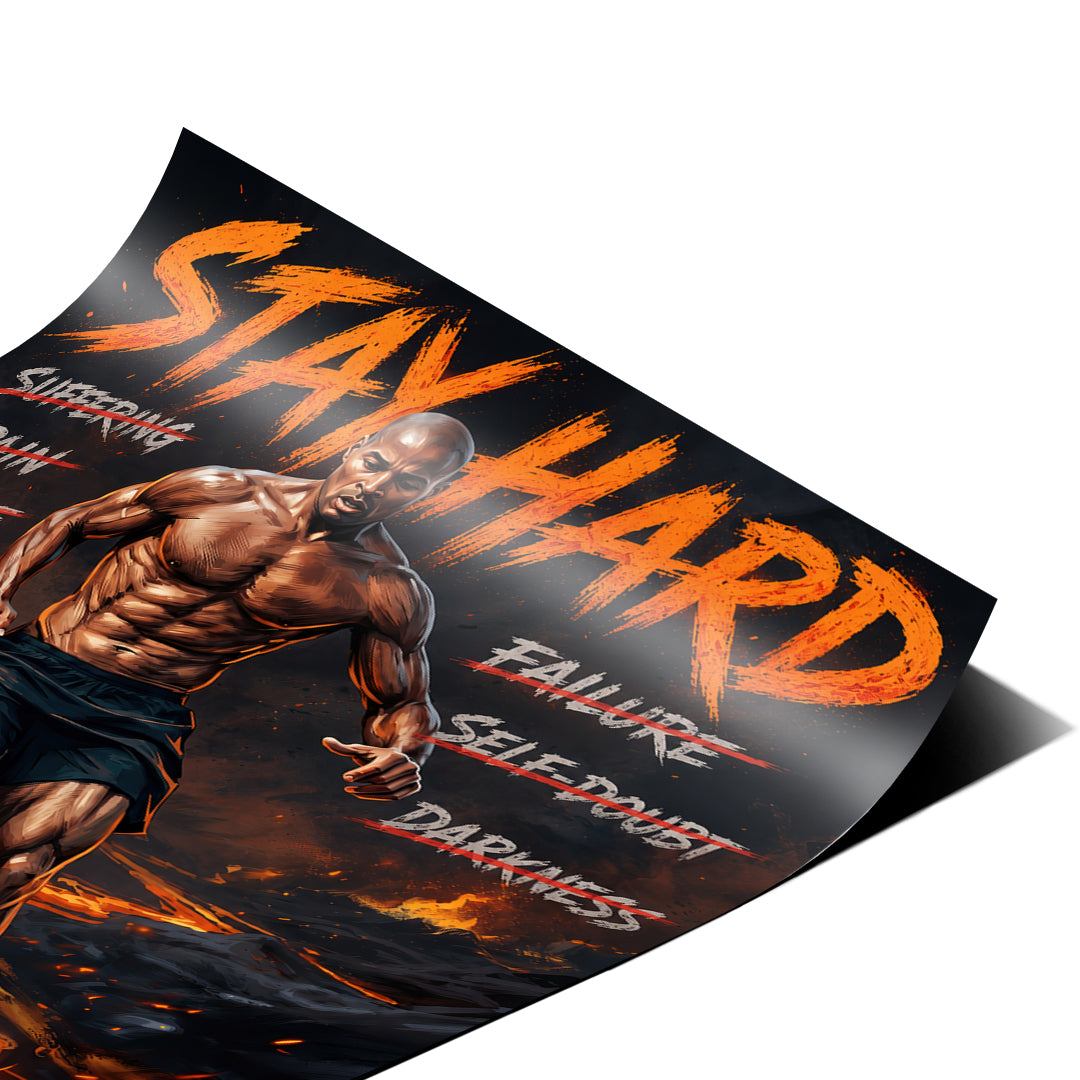 Stay Hard – Poster Detail Ecke 2