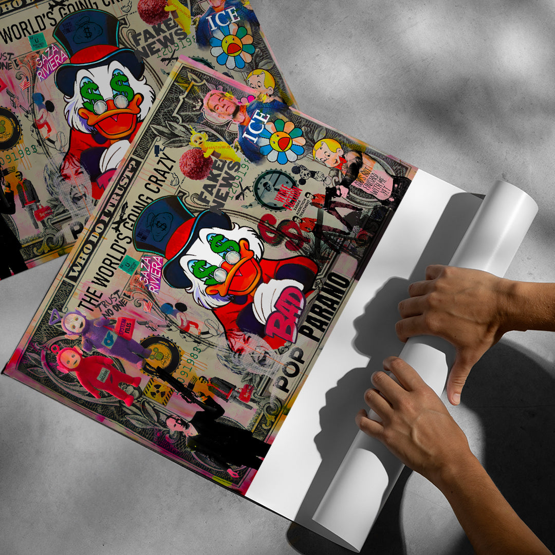 DOTCOMCANVAS FINAL POP PARANO Poster gerollt