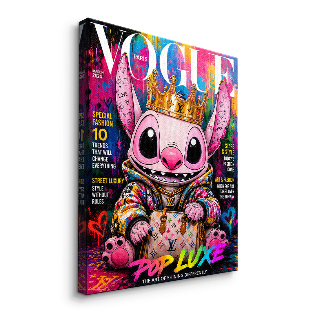 DOTCOMCANVAS Pop Luxe Leinwandbild Seitenansicht ohne Rahmen