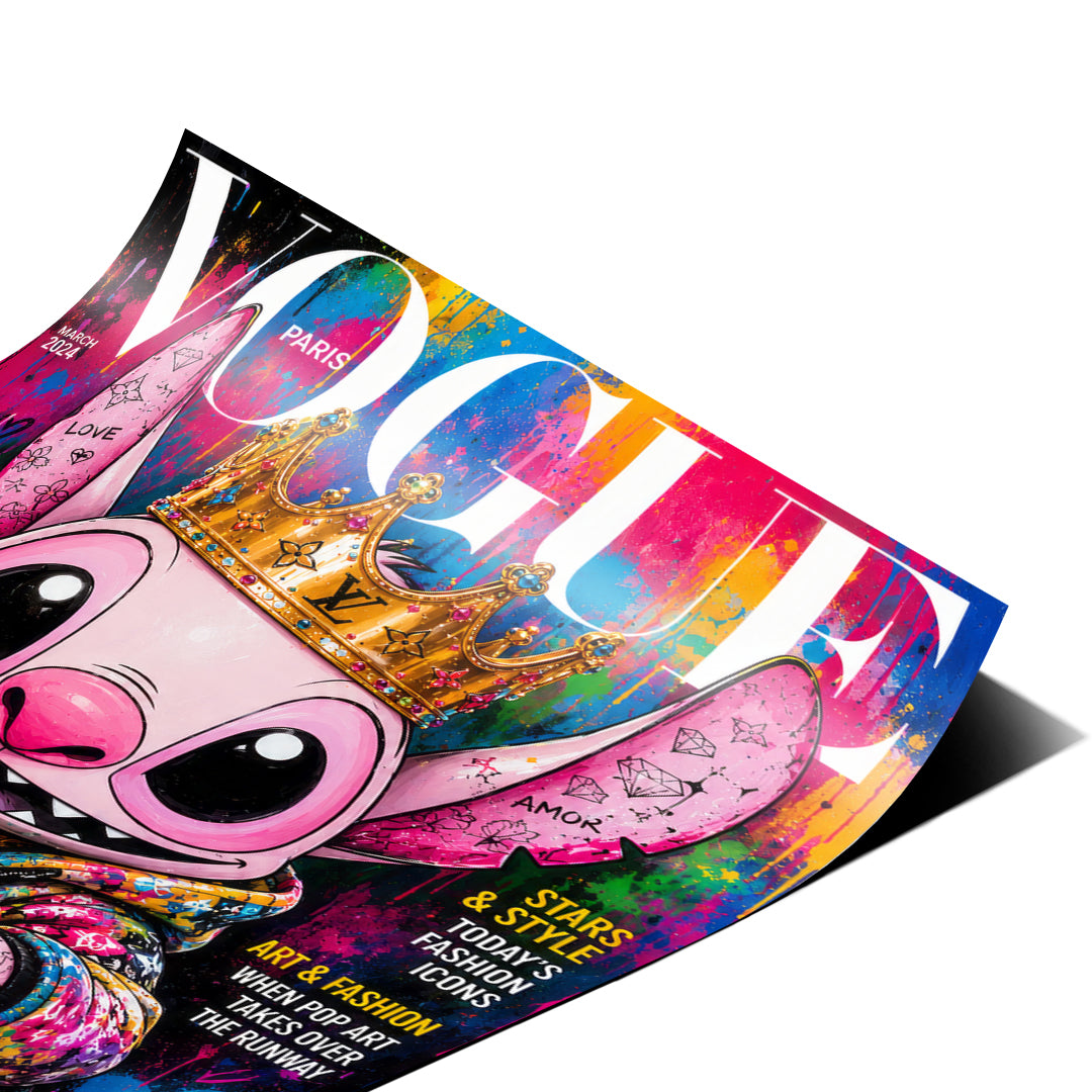DOTCOMCANVAS Pop Luxe Poster Detailansicht Ecke gerahmt