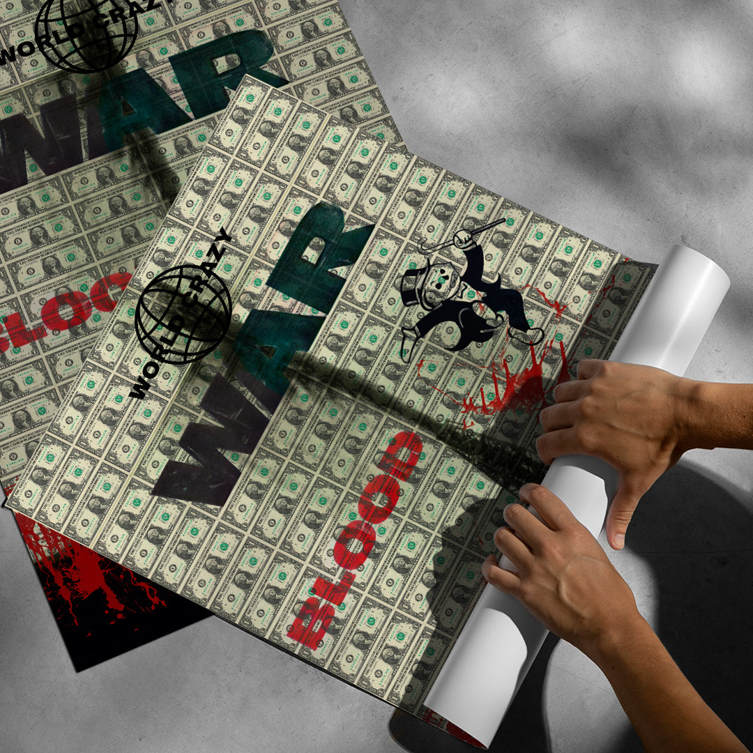 World Crazy Poster aufgerollt