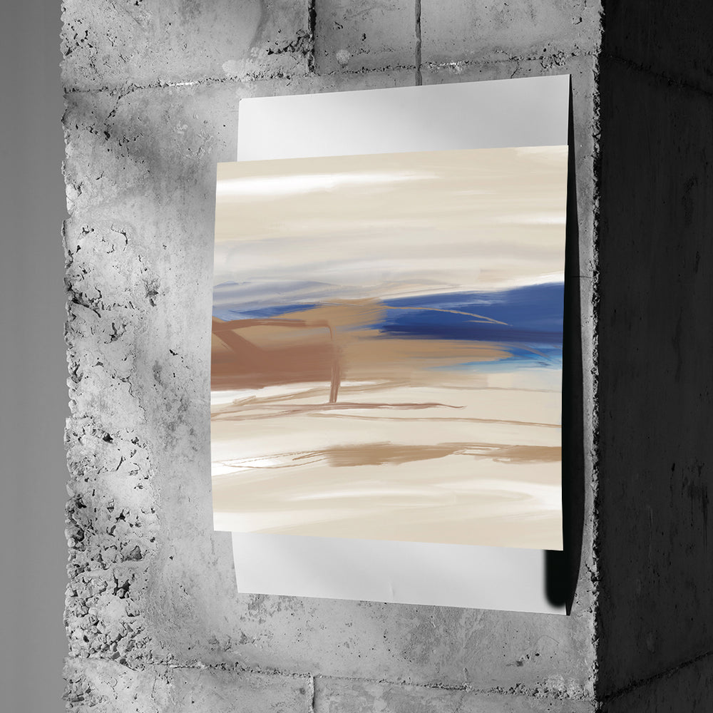 DOTCOMCANVAS A gentle after Poster an Betonwand