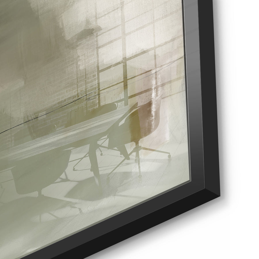 DOTCOMCANVAS Emerald Whispers Acrylglasbild Detailansicht schwarzer Rahmen