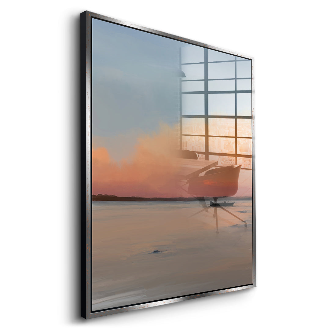 DOTCOMCANVAS Porto Rico Acrylglasbild Seitenansicht silberner Rahmen