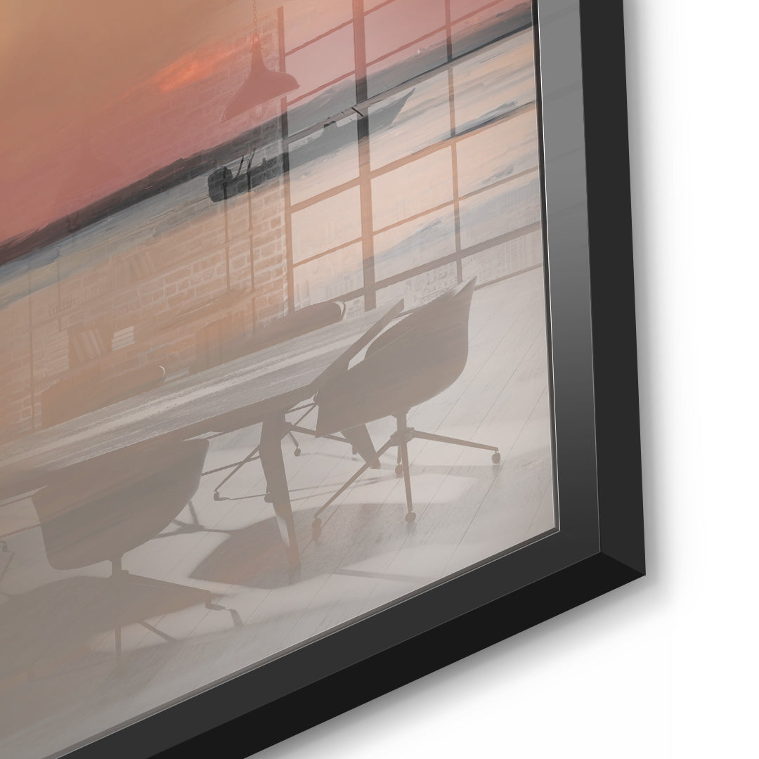 DOTCOMCANVAS Porto Rico Acrylglasbild Detailansicht schwarzer Rahmen