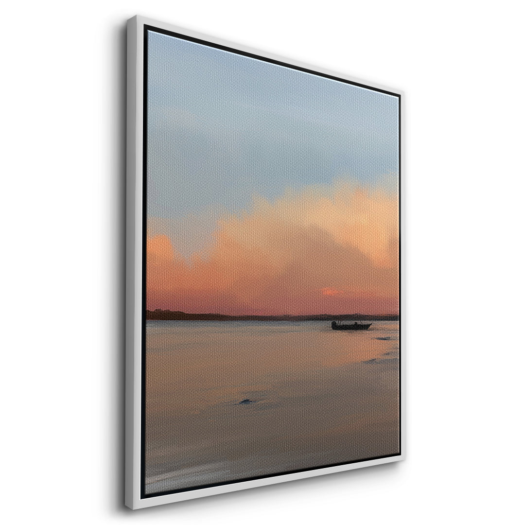 DOTCOMCANVAS Porto Rico Leinwandbild Seitenansicht weißer Rahmen