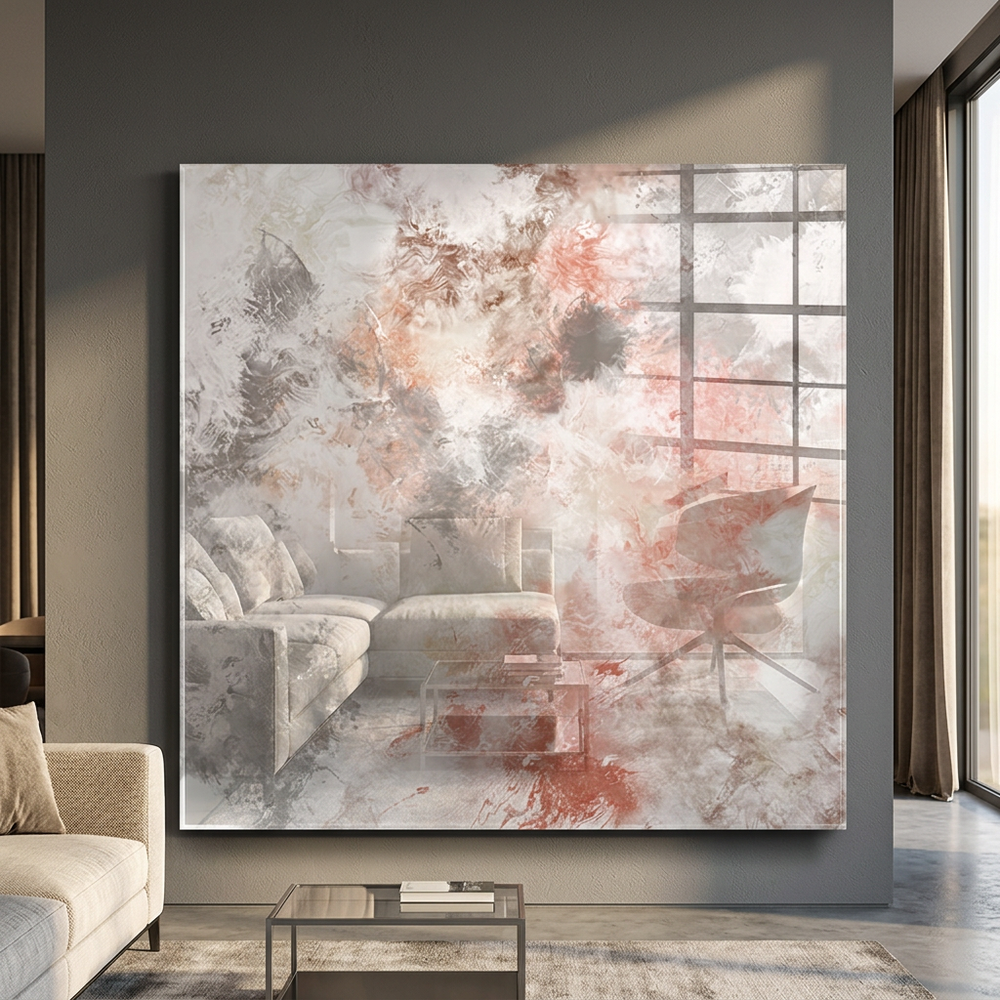DOTCOMCANVAS Still, not empty Acrylglasbild Raumansicht