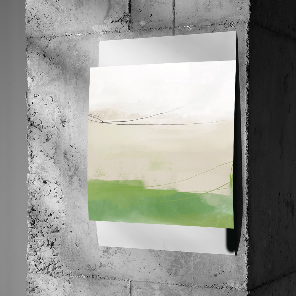 DOTCOMCANVAS What stayed Poster an Betonwand