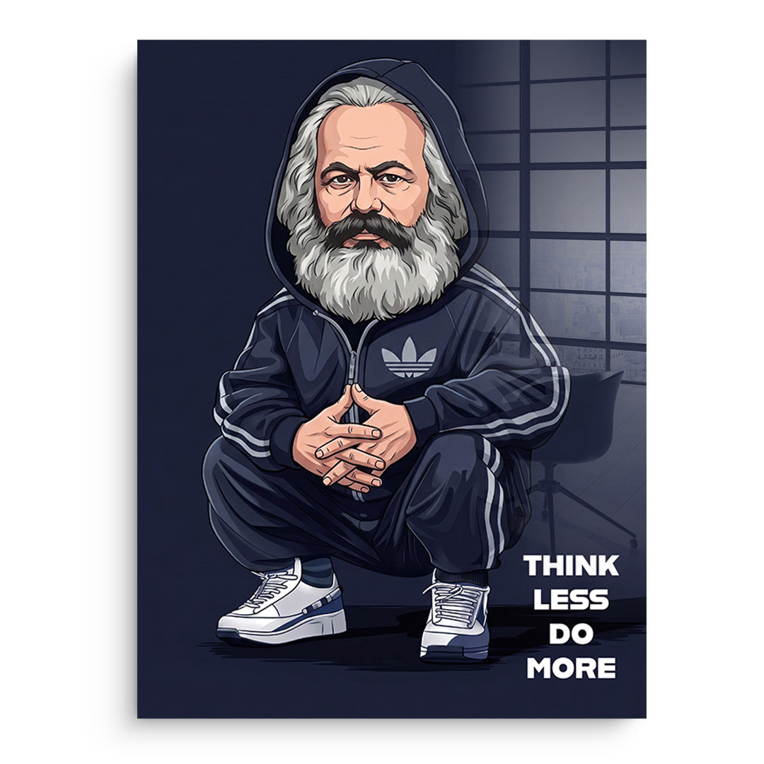 DOTCOMCANVAS Karl Marx Swag Acrylglasbild Vorderansicht Ohne Rahmen