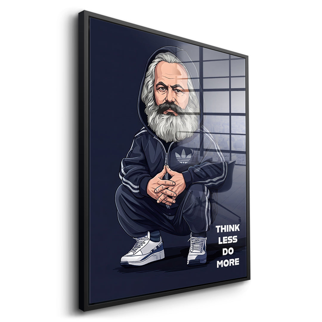 DOTCOMCANVAS Karl Marx Swag Acrylglasbild Seitenansicht Schwarz
