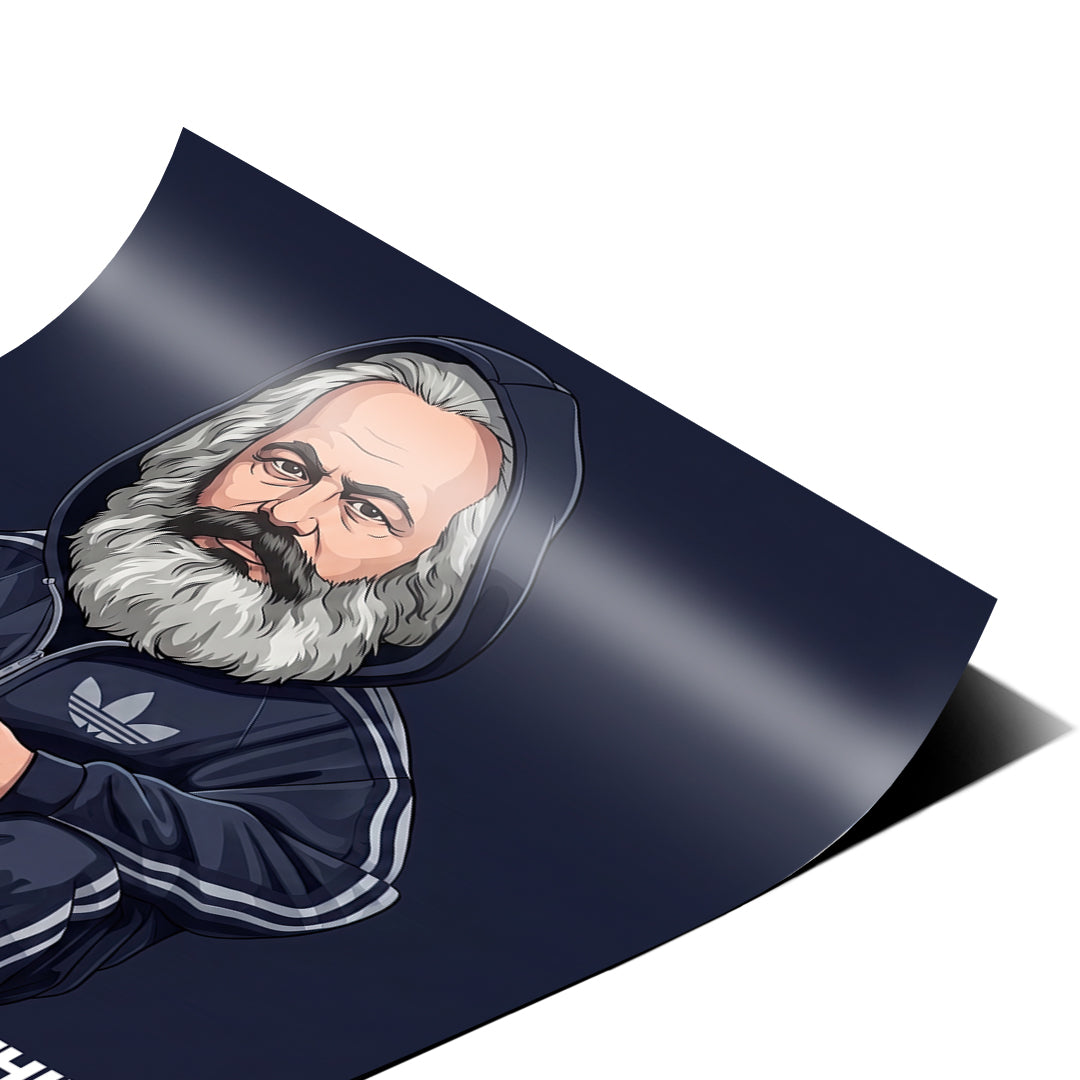 DOTCOMCANVAS Karl Marx Swag Poster Detailansicht Nahaufnahme