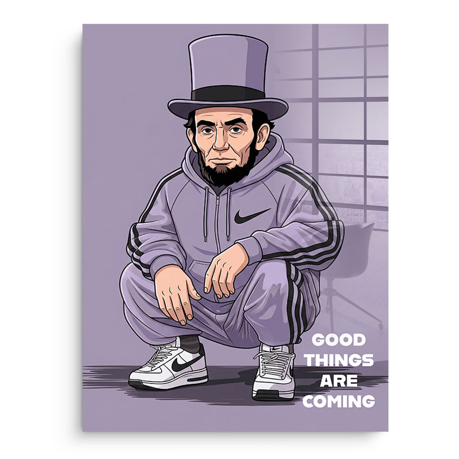Abraham Lincoln Swag - Acrylglasbild – Vorderseite