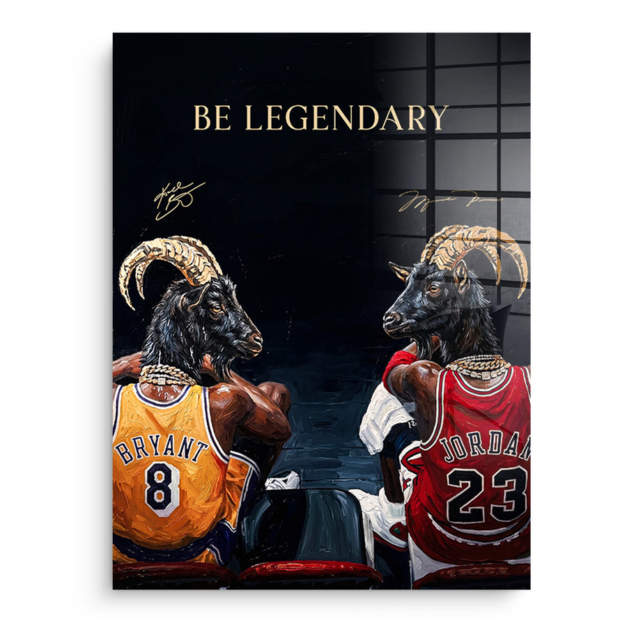 Two GOAT - Acrylglasbild – Vorderseite