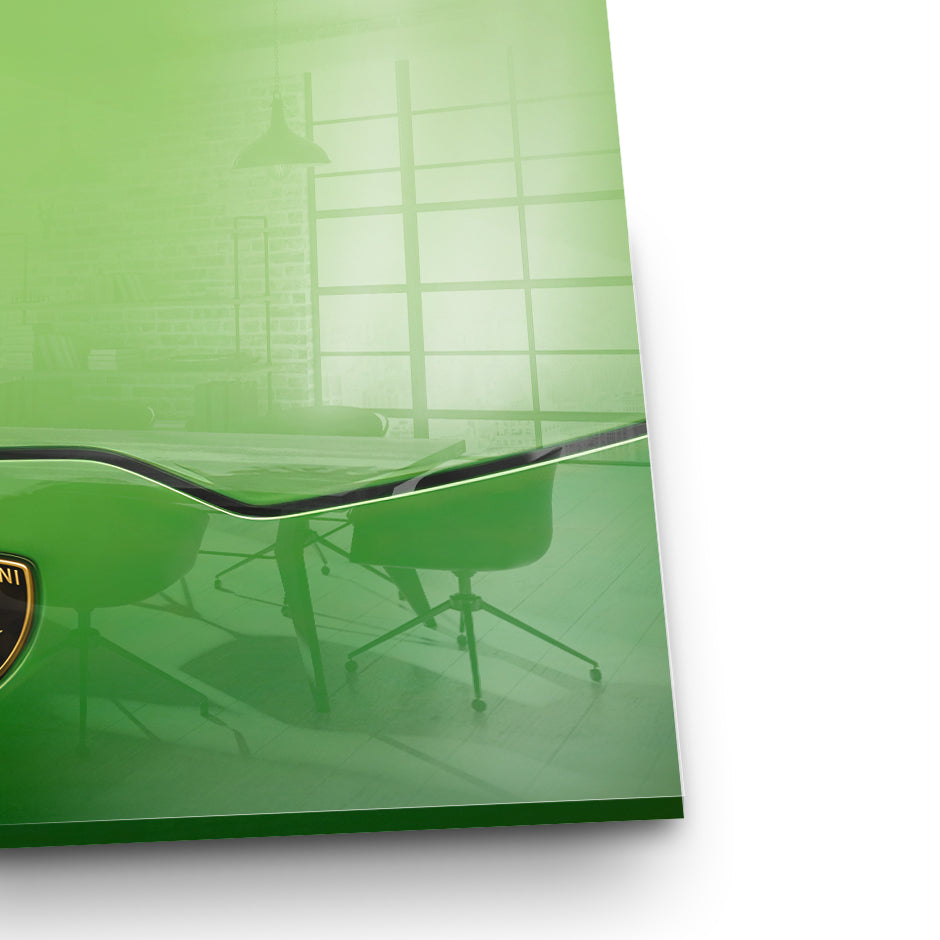 Echtheitszertifikat – DOTCOMCANVAS® Golf on the Hood Acrylglasbild