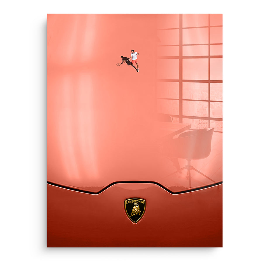 Tennis on the Hood - Acrylglas – Vorderseite