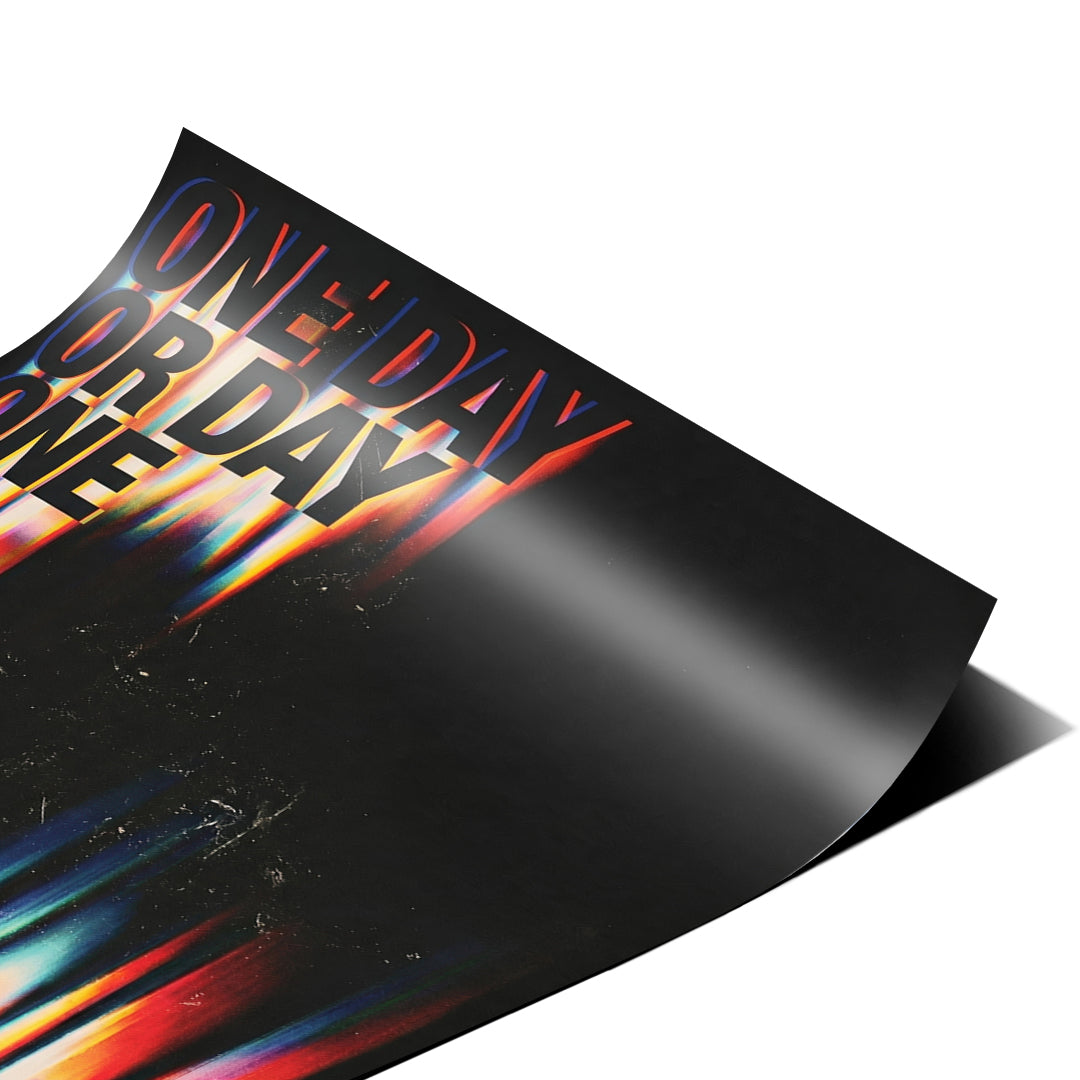 DOTCOMCANVAS One Day or Day One Poster Detailansicht Nahaufnahme