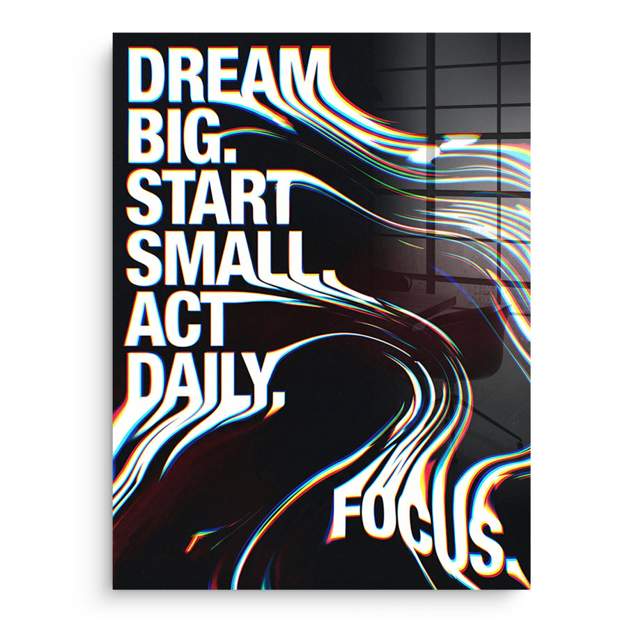Act Daily - Acrylglasbild – Vorderseite