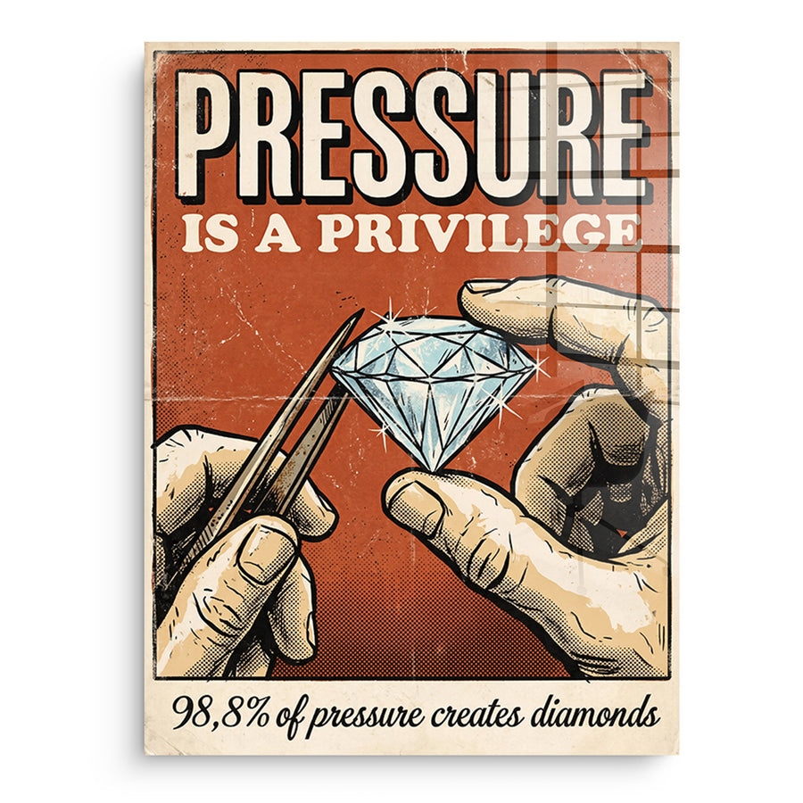 Pressure Is A Privilege - Acrylic Glass – front