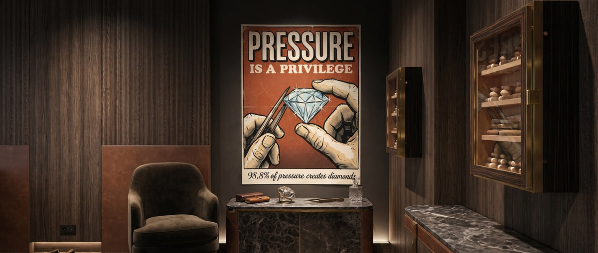 Poster Pressure Is A Privilege Website Banner