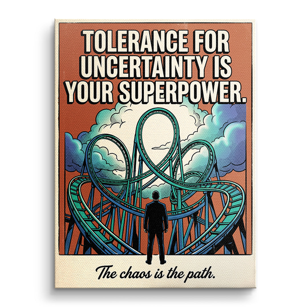 DOTCOMCANVAS Leinwandbild Tolerance For Uncertainty ohne Rahmen
