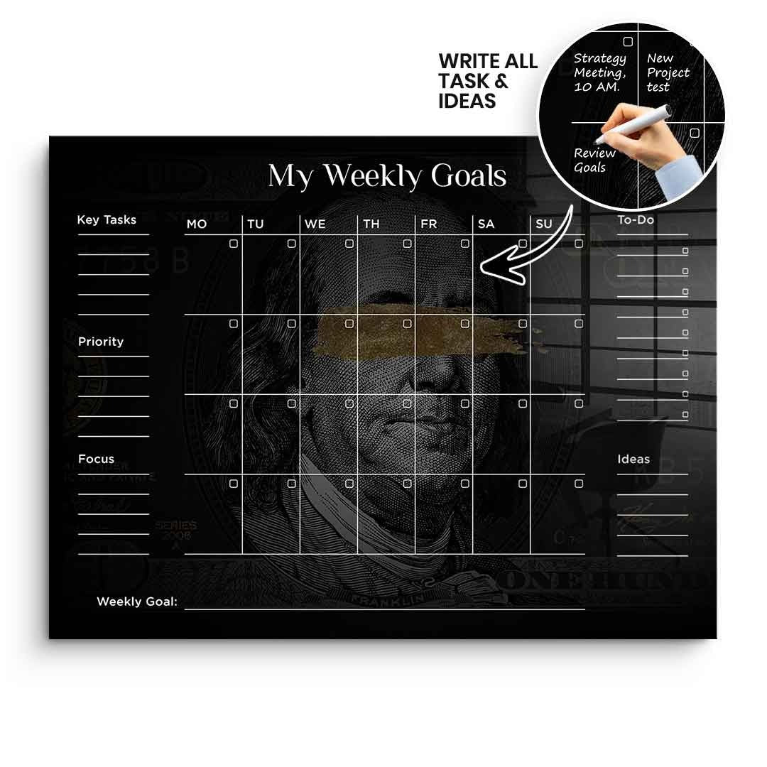 DOTCOMCANVAS Acrylglasbild Success Planner 1.0 (Englisch) ohne Rahmen