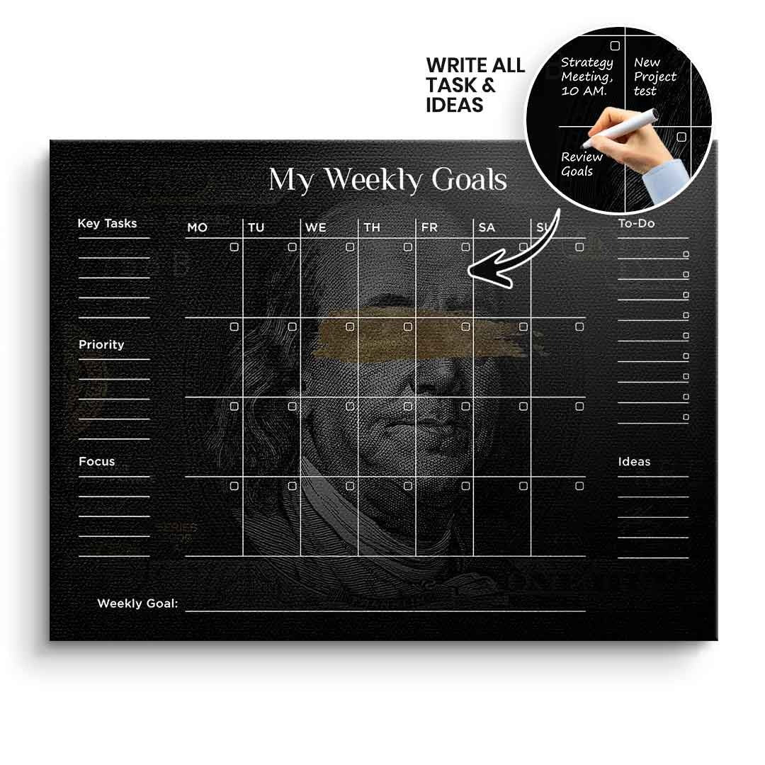 DOTCOMCANVAS Leinwandbild Success Planner 1.0 (Englisch) ohne Rahmen